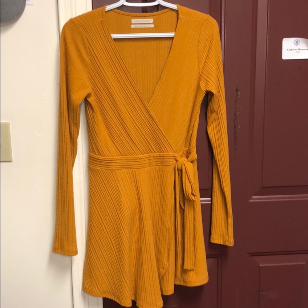 Mustard Yellow urban outfitters romper